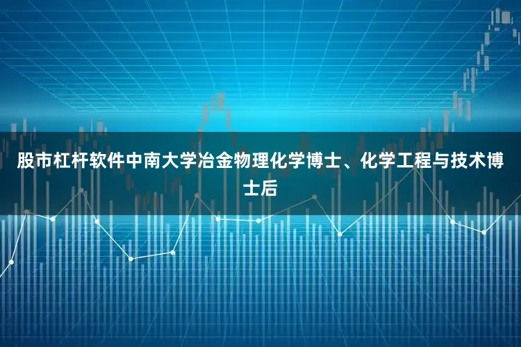 股市杠杆软件中南大学冶金物理化学博士、化学工程与技术博士后